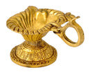 Om Shaped Brass Diya