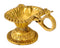 Om Shaped Brass Diya