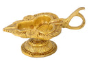 Brass Fine Carved Oil Lamp