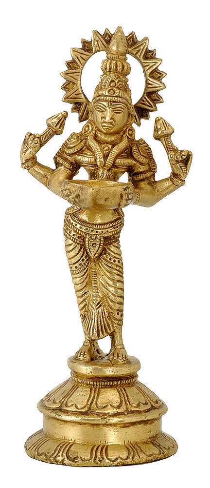 Brass Deeplaxmi Statue Showpiece