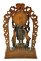 Standing Four Armed God Vishnu Brass Sculpture