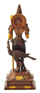 Lord Kartikeya Brass Murti 15.50"