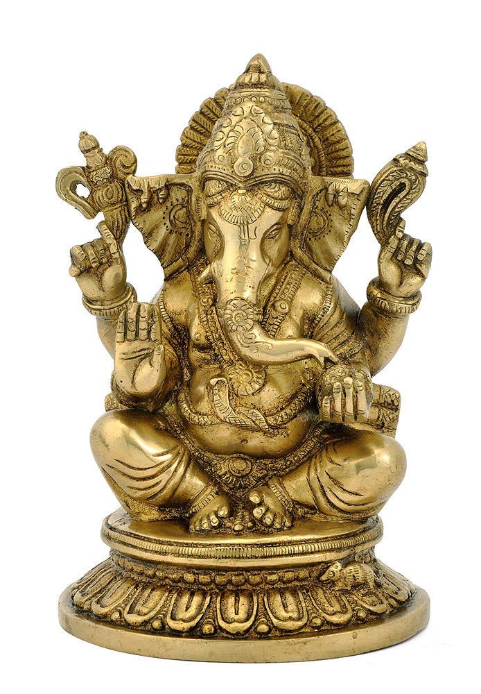 Lord Ganesha Vinayaka - Brass Statue