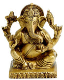 "Lambodara" Pot Bellied Ganesha - Brass Statuette