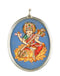 Goddess Saraswati - Hand Painted Pendant