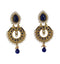 Crunchy Fashions Pearl and Gold Prated Alloy Danglers & Drop