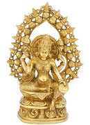 Goddess of Wealth Mata Lakshmi - Brass Statue
