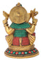 Lord Ganesha Brass Statue 7.75"