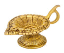 Om Inscribed Puja Diya in Brass