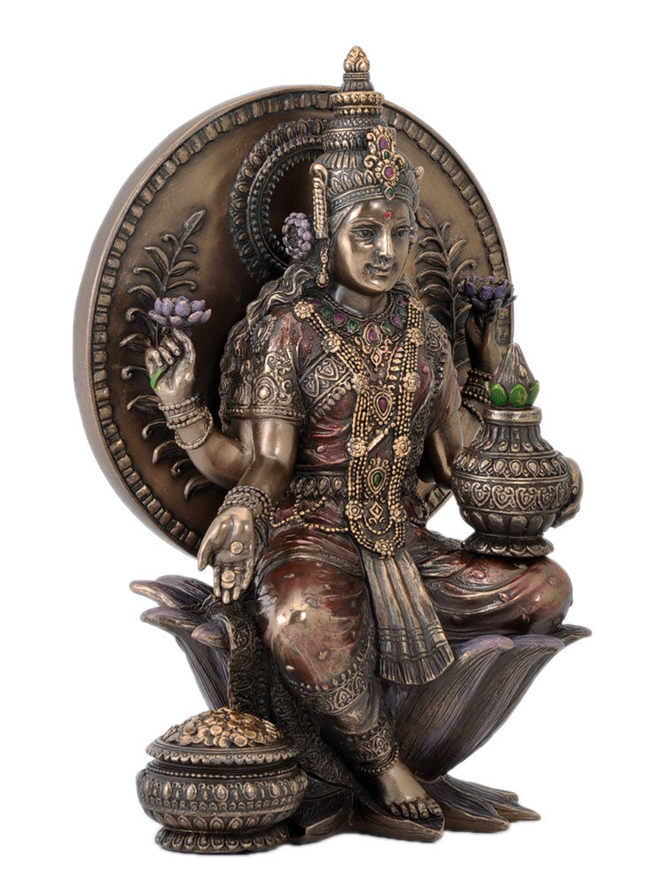 Seated Lakshmi Holding Kalash