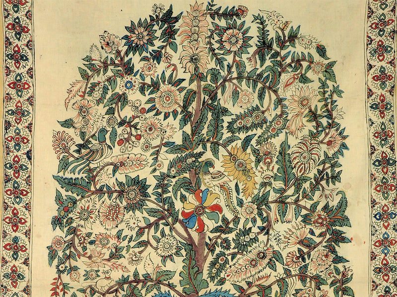 Peacocks Under Blossoming Tree