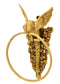 Beautiful Parrot Brass Towel Hanger