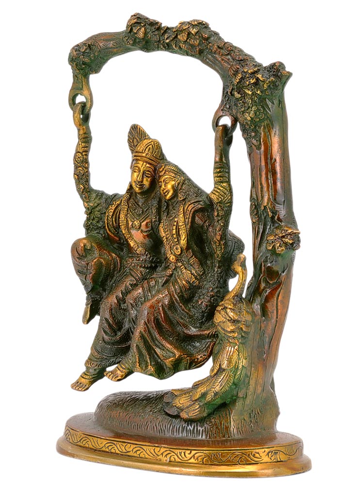 Radha Krishna on a Swing