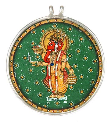 Lord Ganesha Himself as a Devotee - Pendant