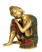 Relaxing Buddha Brass Sculpture