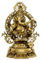 Dancing Ganesha Oil Lamp - Brass Sculpture