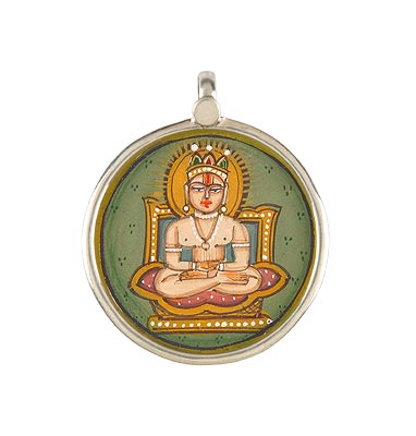 Mahaveer Swami - Hand Painted Pendant