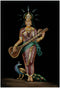 Goddess Saraswati - Handmade Velvet Painting