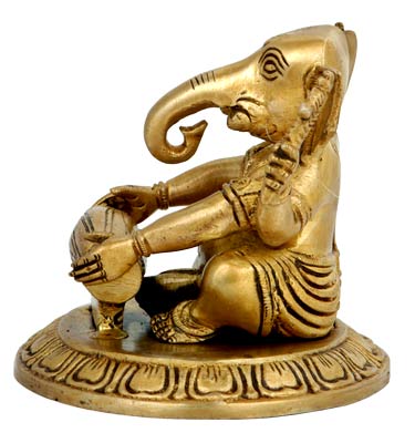 Lord Vinayaka Playing Dholak