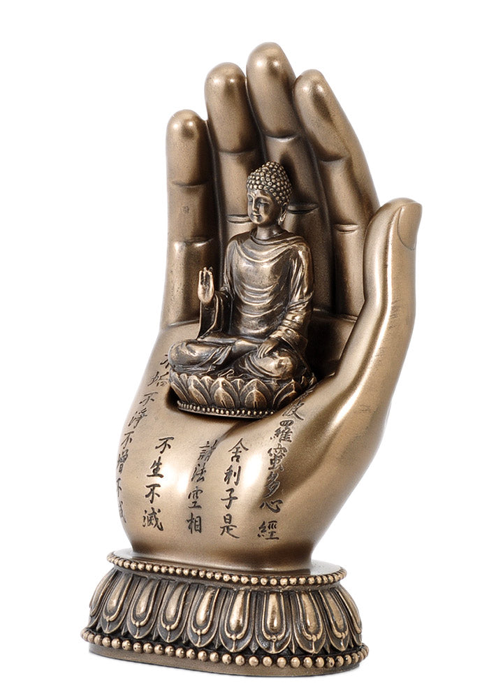 Seated Buddha Palm High Quality Statue