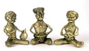 'Musicians' Set of 3 Dhokra Statues