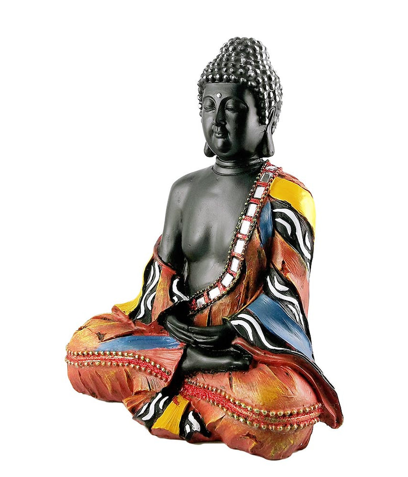 Mediative Thai Buddha Statue in Fiber