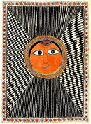 Gracious Goddess - Mithila Folk Painting