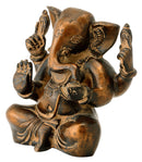 Brass Ganpati in Antique Finish