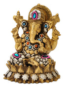 Ganesha Seated on Lotus Flower