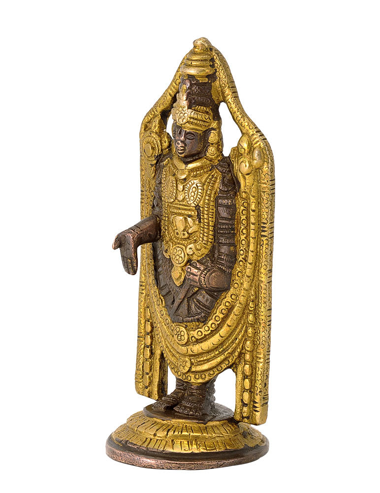 Lord Venkateswara Balaji Brass Statue