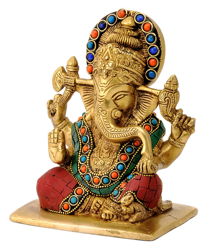 Lord Gajanana Seated Statue
