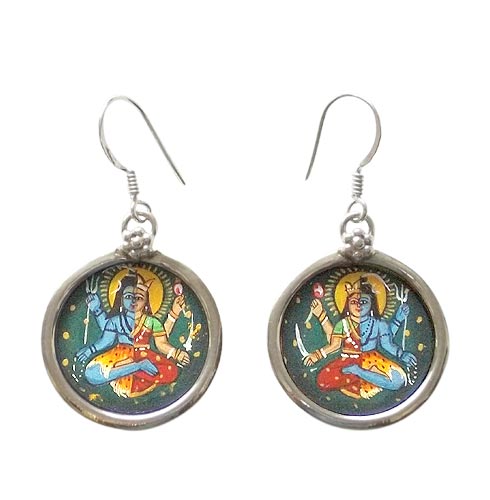 Lord Ardhanarishwar -  Earrings