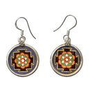 Mandala Earrings - Hand Panited Jewelry