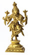 Fluting Krishna Holding Conch and Chakra 12"