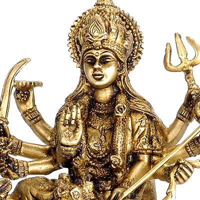 Ma Sherawali - Brass Sculpture