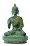 Blessing Buddha Antiquated Brass Statue