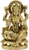 "Goddess Dhana Lakshmi" Brass Sculpture