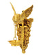 Hanging Parrot Welcome Brass Lamp
