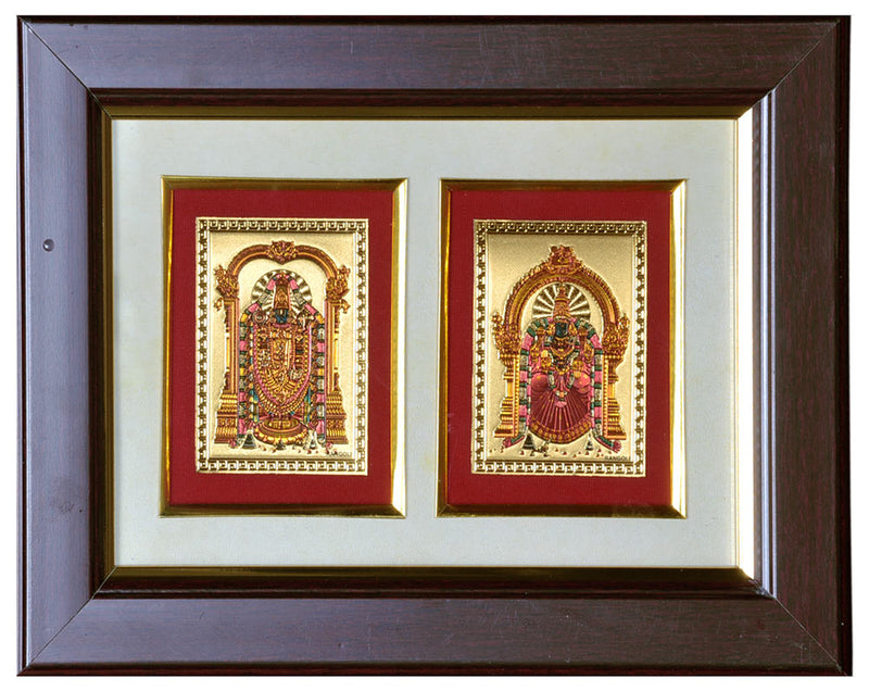 God Balaji Goddess Lakshmi Padmavathi Photo Frame