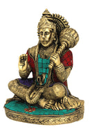 Blessing Hanuman Brass Figure