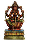 Goddess Lakshmi - Painted Wood Statuette