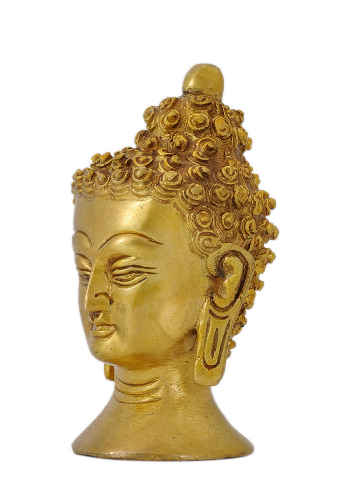 Serene Buddha Head Figurine