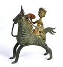 Horse Rider Candle Holder - Dhokra Tribal