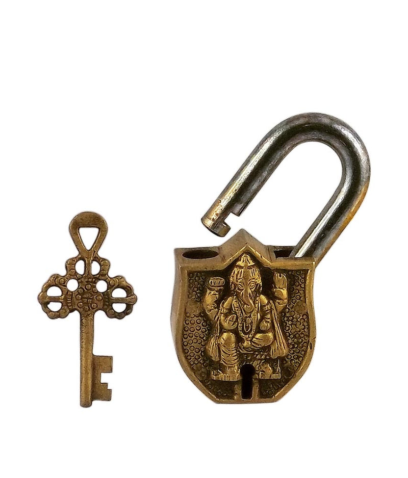 Brass Decorative Lock 'Lord Ganesha'