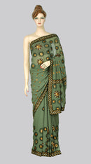 Shimmer Saree with Floral Work