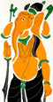 Pitambara Ganesha - Applique Work Tapestry