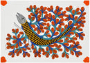 A Rainy Creature - Gond Tribal Painting