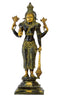 Sri Narayan Brass Sculpture in Old Finish