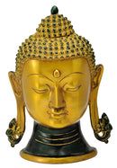 Brass Buddha Head in Golden Finish