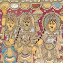 Shri Krishna with Gopis - Kalmakari Painting